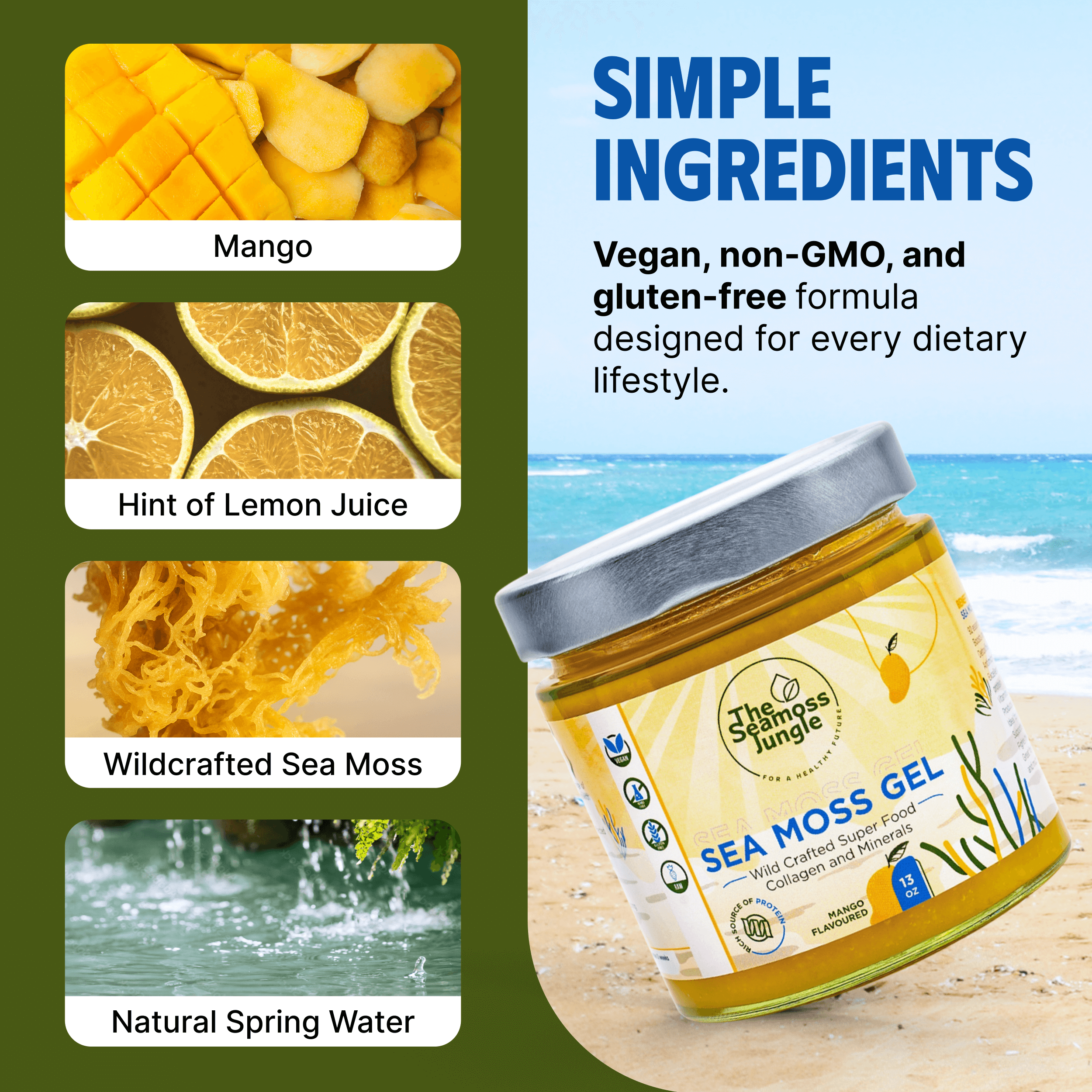 Sea Moss Gel - Mango
