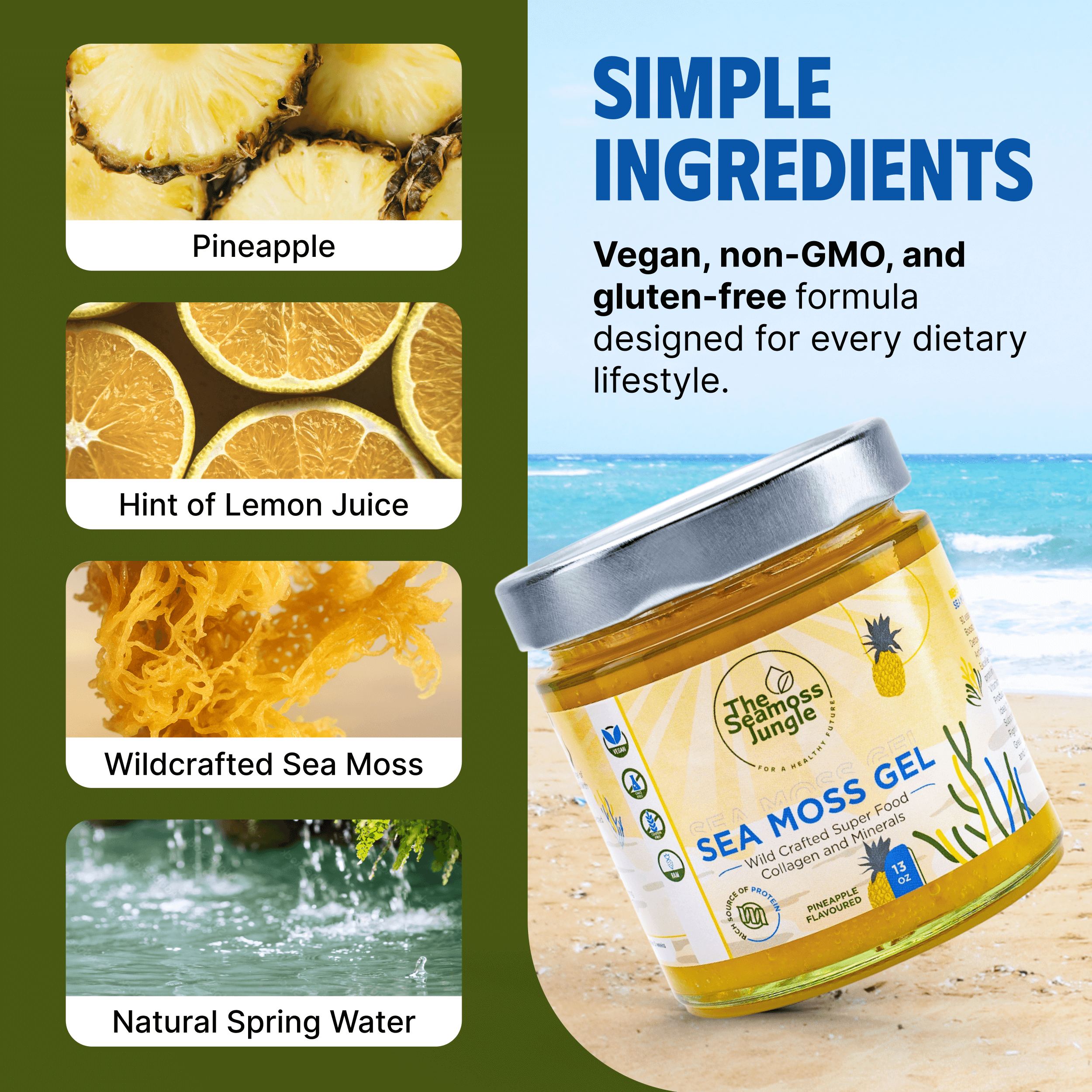 Sea Moss Gel - Ananas 